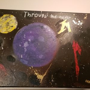 Meatalica spray painting